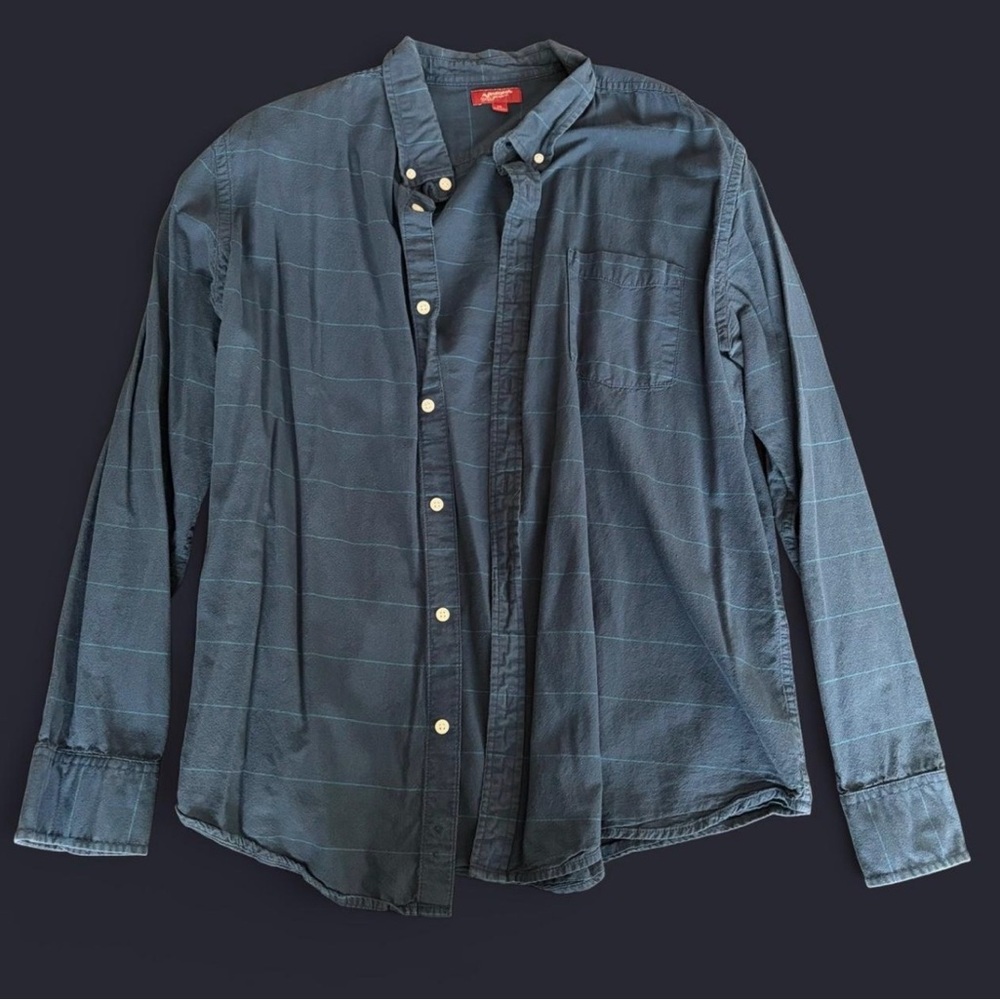 Navy blue Arizona Jean Co button up shirt